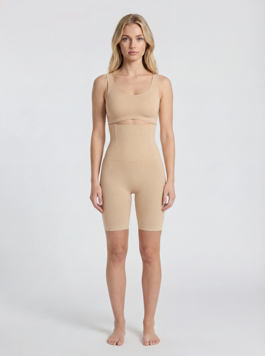 Shorts Shapewear Tiro Alto Efecto BBL