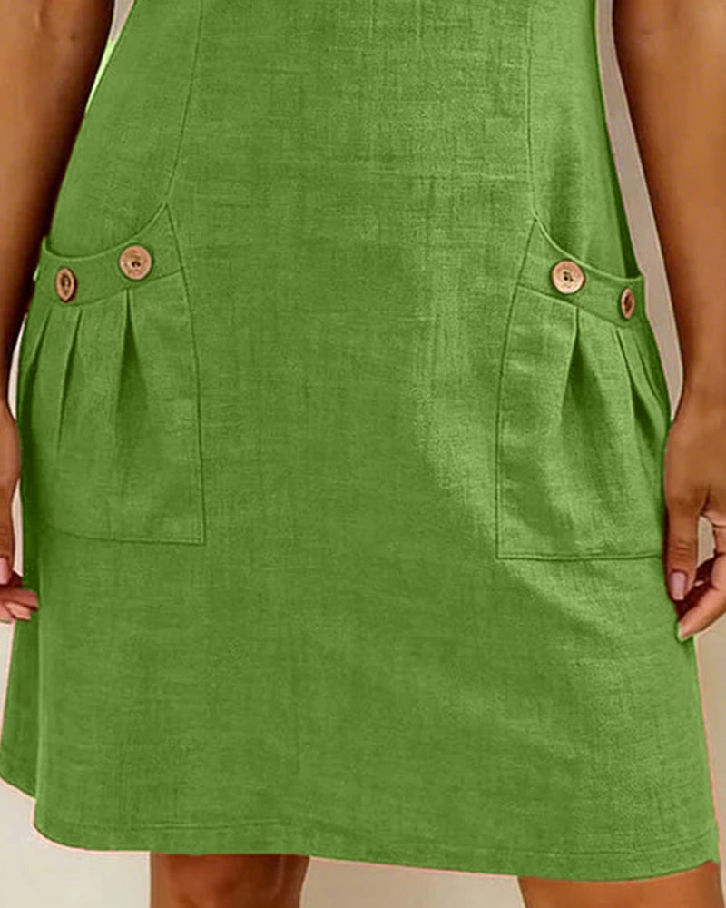 Vestido Carmen detalle cuello redondo con cremallera abierta